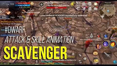Lineage II : Scavenger Hits and Skills Animation