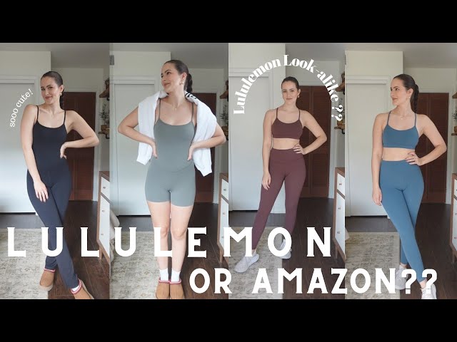 LULULEMON or  ?? Trying on TOP RATED Lululemon LOOKALIKES from  !! 6+ Outfit Ideas!! 