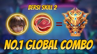 TOP NO.1 GLOBAL COMBO WANWAN WITH BERSI SKILL 2 STRONGEST META COMBO | MAGIC CHESS MLBB