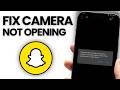 How to Fix Snapchat Camera Unable to Open (2026)
