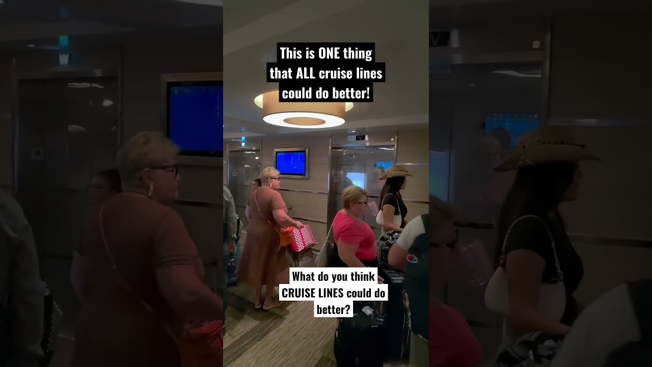 CAN SEND Men to the MOON, but not more than 4 LIFTS on DEBARKATION DAY? #cruiselife #carnival #like