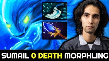 SUMAIL Mid Morphling 0 Death with Blink Dagger + Scepter Build