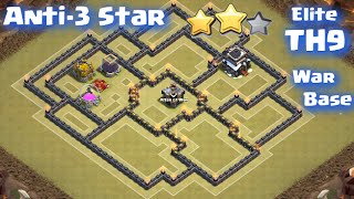 Clash of Clans - TownHall9 War Base (Elite Anti-3 Star TH9 War Base)