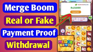 Merge Boom app Real or fake | Payment proof | Withdrawal screenshot 1