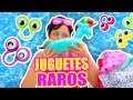 OJOS PARA DEDOS, MINI UNICORNIO Y MS ? ABRIENDO JUGUETES RAROS en la PISCINA! PLAY Sandra Cires Art