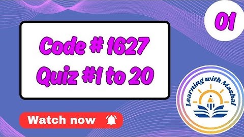 AIOU Quiz 1627😊With  Proof Part 1 ||Solved quiz of 1627 || @mashaliqbalofficial06