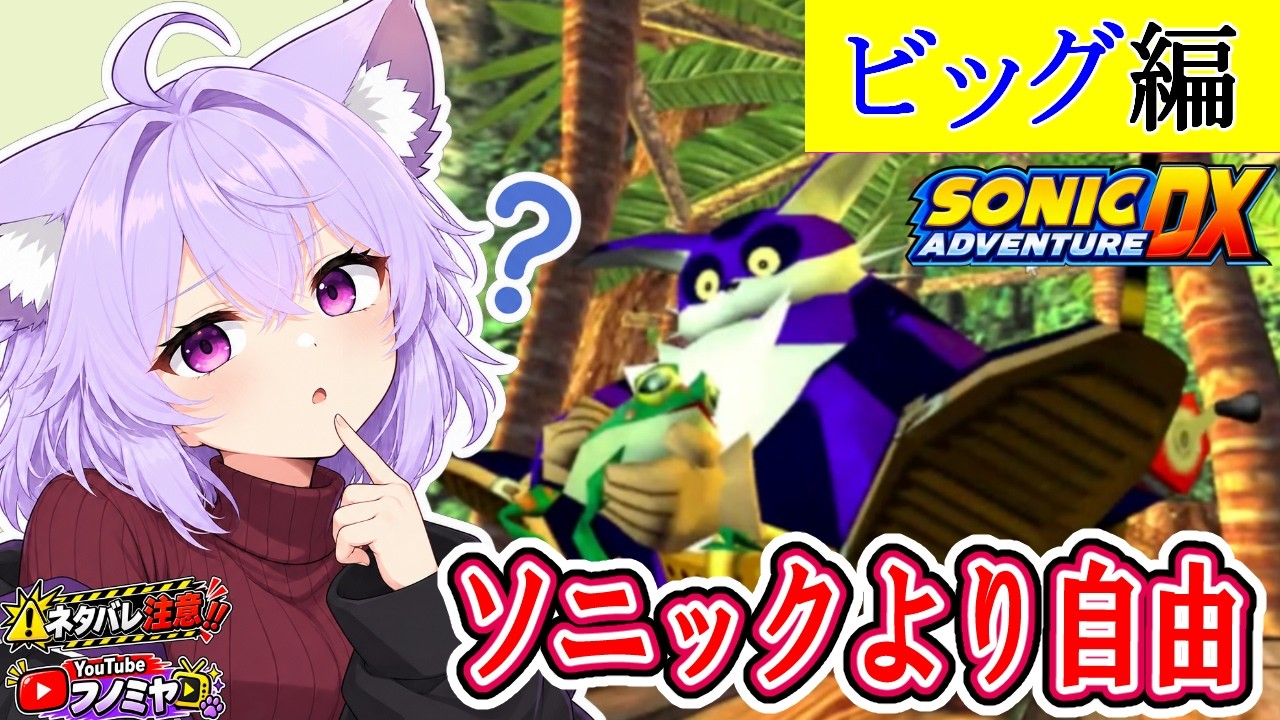 【ソニックアドベンチャー】ビッグ編(Big)ソニックより自由な猫登場【Sonic Adventure DX】