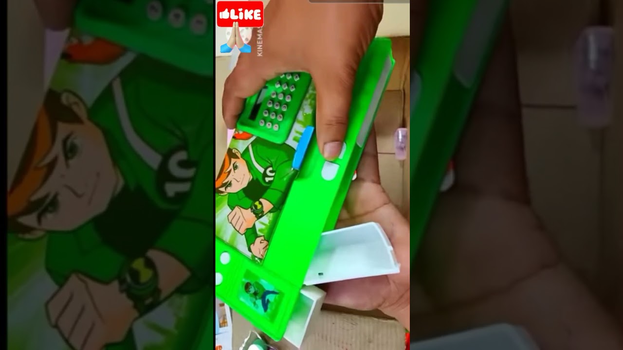 🐸 jumbo pencil box in ben 10 look ❤️ No. 59 