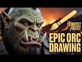“Epic Fantasy Orc Drawing | Step-by-Step Digital/Sketch Tutorial | HOBBYIST ARTIST”