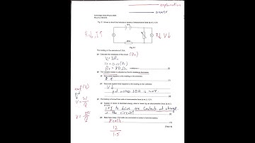 Different between Parallel and Series. Series Circuit 1 (Pass year question IGCSE) (English)