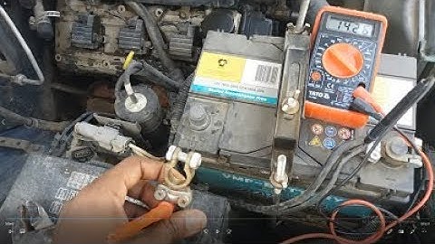 remove car battery leads, while it
