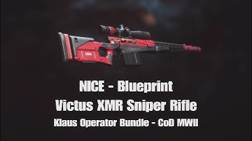NICE Blueprint - Victus XMR Sniper Rifle - (Klaus Operator Bundle) - CoD MW2 Shop