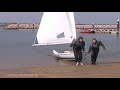 How to sail - Beach landing a single handed sailboat