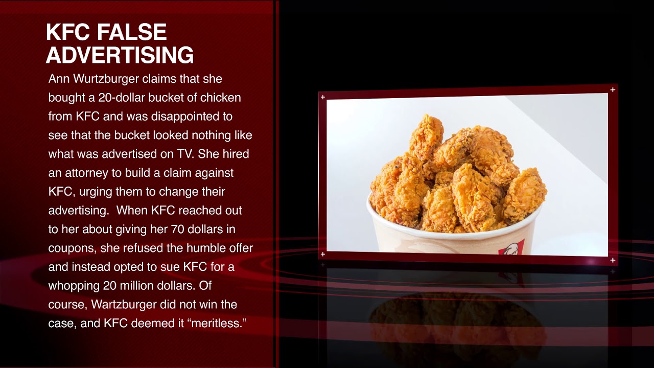 The Crazy KFC Lawsuit Bizarre Lawsuits 2 YouTube