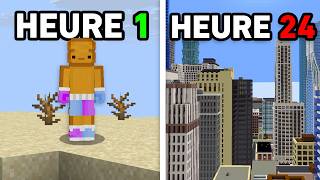 24 Hours to Build the BEST Futuristic City in Minecraft.. screenshot 4