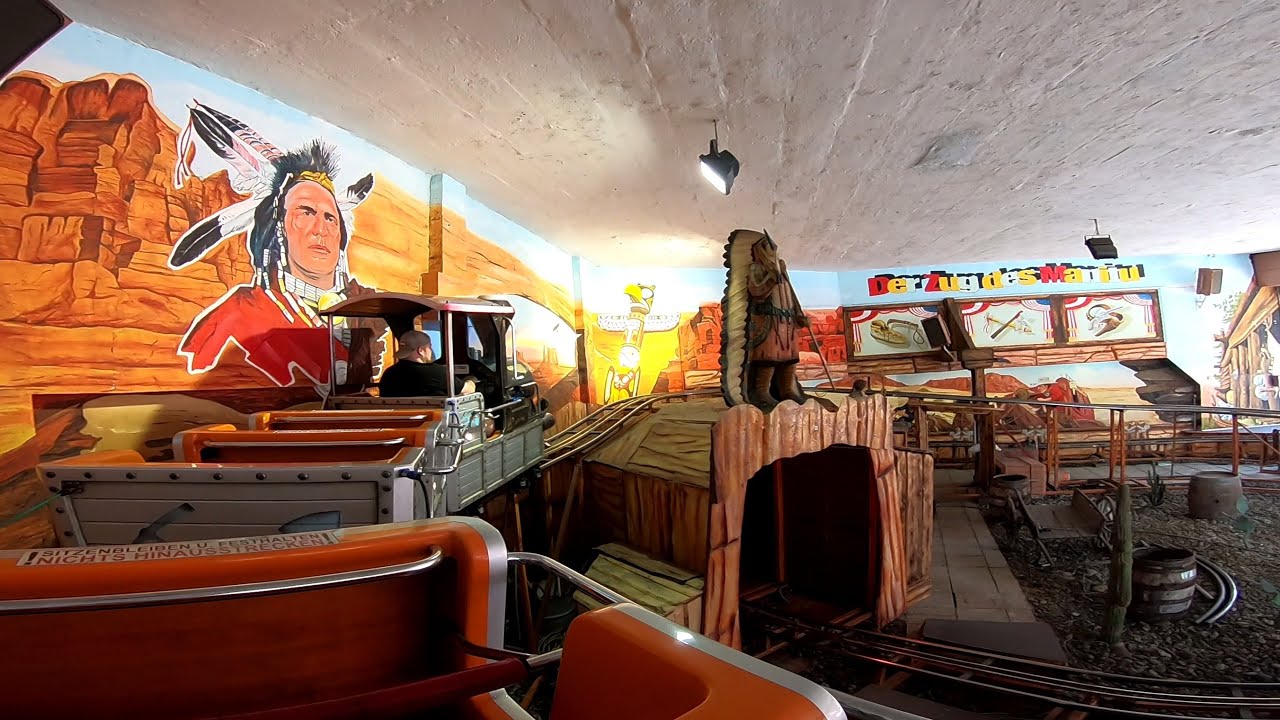 CAM Baby Cart Powered Coaster  Der Zug des Manitu (Sittler) Prater Wien Vienna 2020 POV Onride