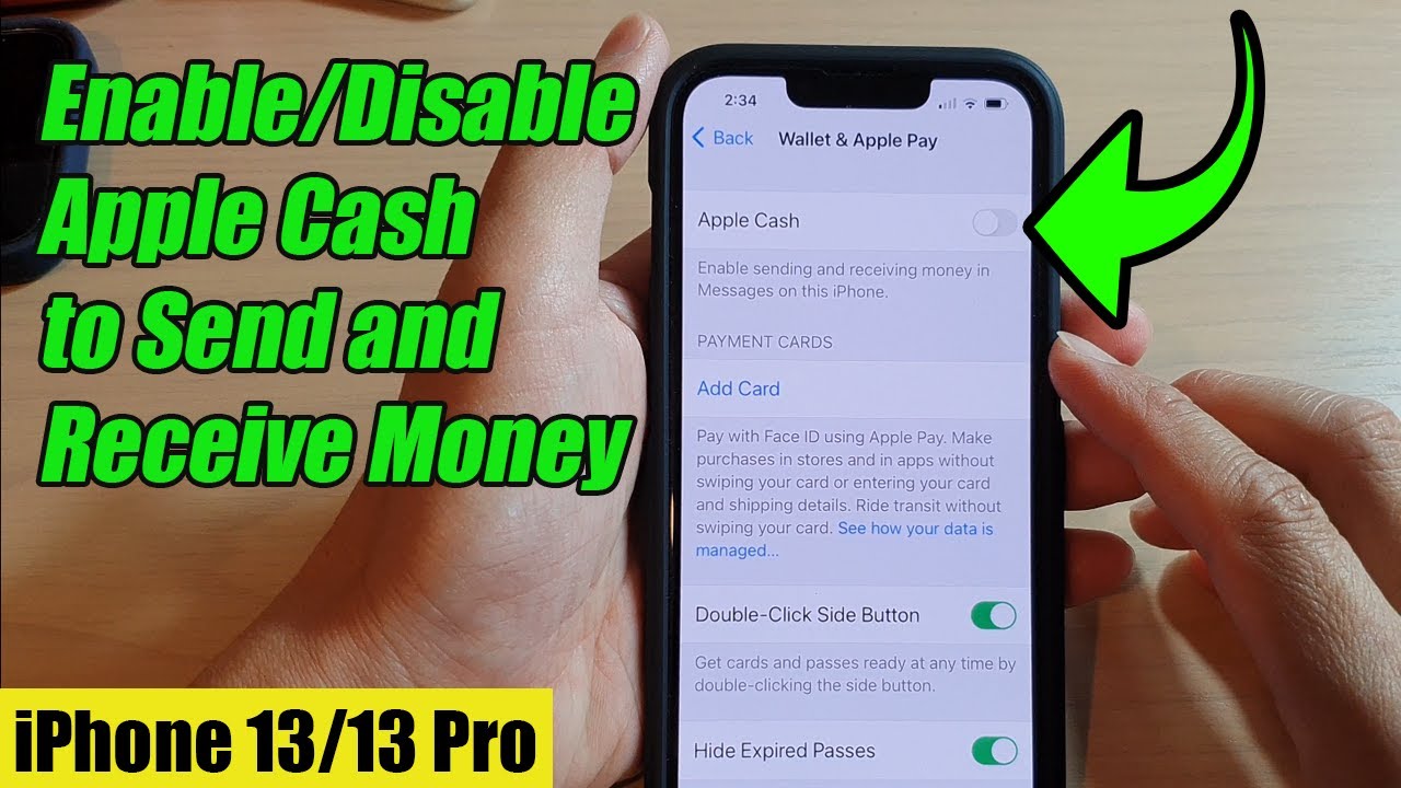 iPhone 13/13 Pro: How to Enable/Disable Apple Cash to Send and Receive ...