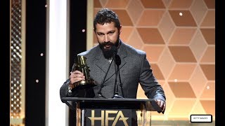 Shia LaBeouf Thanks Officer Who Arrested Him in Award Speech: Afternoon Sleaze