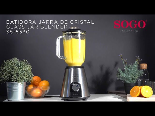 Sogo Batidora de Vaso Cristal 1300W 1.5L MixMaster SS-5545