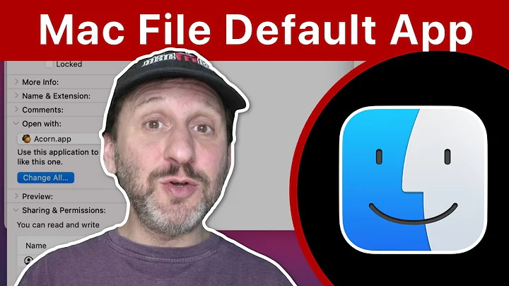 Set the Default App For Opening a File On a Mac