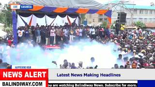 Fireworks as Police teargas Sifuna in Kakamega during Linda Mwananchi Rally!