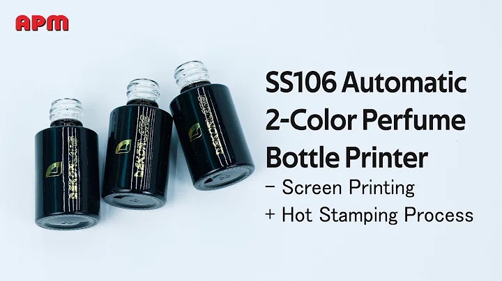 SS106 Automatic Perfume Bottle Hot Stamping  Silk Screen Primer + Hot Foil Stamping on Glass