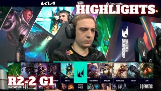 G2 vs FNC - Game 1 Highlights | Round 2 LEC Winter 2024 Playoffs | G2 Esports vs Fnatic G1