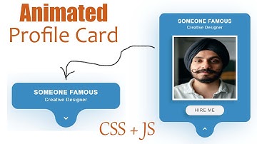 Animated Profile Card Drawer UI Design using Html CSS & Javascript