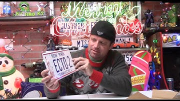 ECTO-2 License Plate Unboxing - Ghostbusters - Celebrity Machines