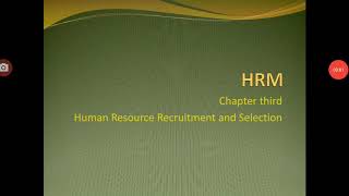 Human Resource Recruitment #HRM chapter 3 #lecture1