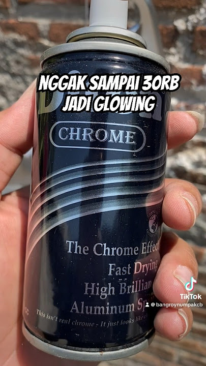 HASIL CAT SEMPROT DITON CHROME DI BEGEL SUPRA 125X