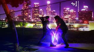 Los Angeles Lightsaber duel