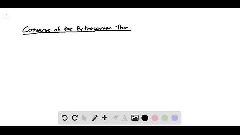 Prove the Converse of the Pythagorean Theorem (Theorem 9.2) . Hint: Draw ABC with side le…