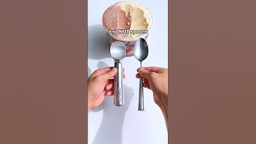 Here’s why ice cream stores stopped using spoons 🍦#sciencefacts #amazonfinds