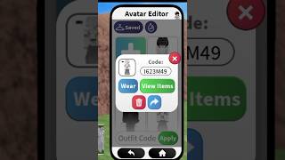 white and grey Outfit Code for Roblox life together rp #lifetogetherrp #roblox #shorts #black