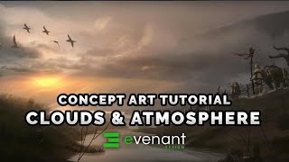 Clouds & Atmosphere Painting Tutorial  Digital Painting Basics  Concept Art