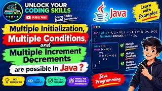 Multiple initialization and multiple increment decrements are possible in Java