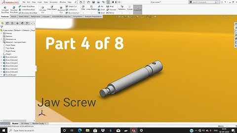 Solidworks Simple Bench Vice Assembly | Part 4 of 8 | Solidworks Part