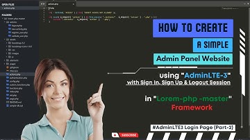 PHP Lorem Framework - Part 2 (AdminLTE 3 Login Page)