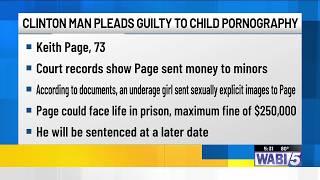 Clinton man pleads guilty to child sexual exploitation crimes