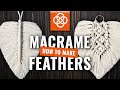 How to make macrame feathers | Feather DIY | Keychain | Macrame feather for beginners