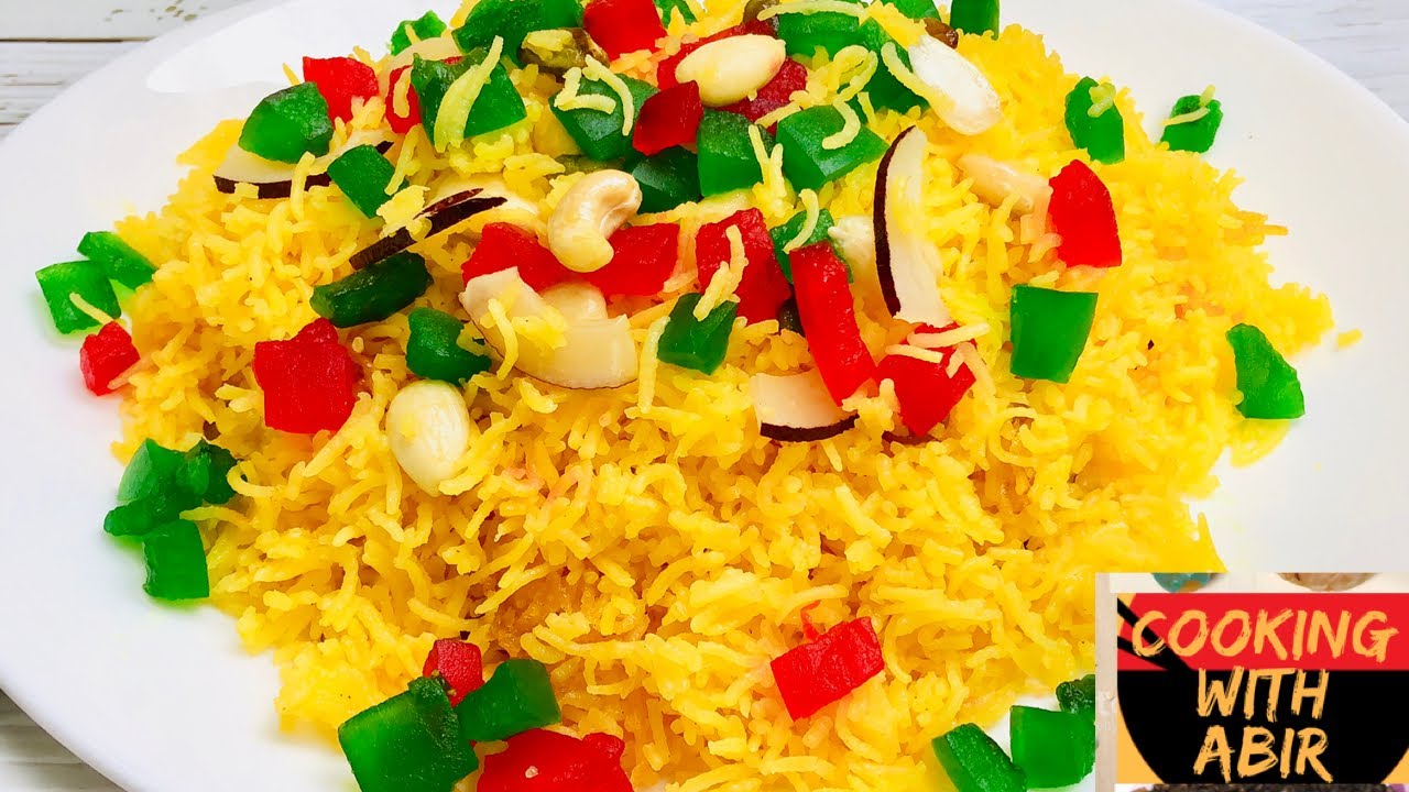 Simple & Tasty Zarda Recipe| Sweet Rice | Sweet Yellow ...