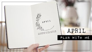 plan with me // my april bullet journal setup