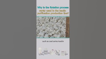 Why is the flotation process rarely used in the kaolin purification production line?