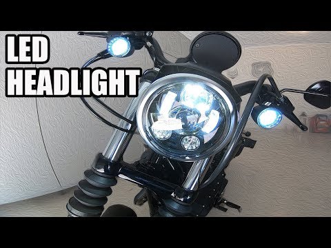 LED Headlight Install - Harley Davidson Iron 883