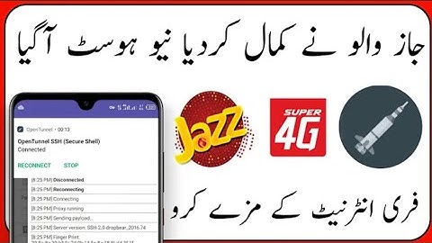 jazz open tunnel new file today | jazz unlimited free internet 2nd host | open tunnel new file today