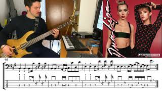 Fever - Dua Lipa feat. Angéle (Vantage remix) bass transcription and tab Resimi