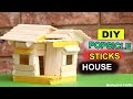 DIY Popsicle Sticks mini House | Easy Crafts - Do it Yourself