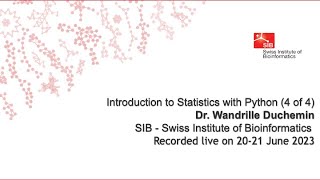 Introduction to Statistics with Python (4 of 4)
