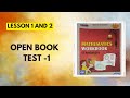 Std 5|Lesson 1 and 2|Open book test-1|Maths Workbook Question Answers